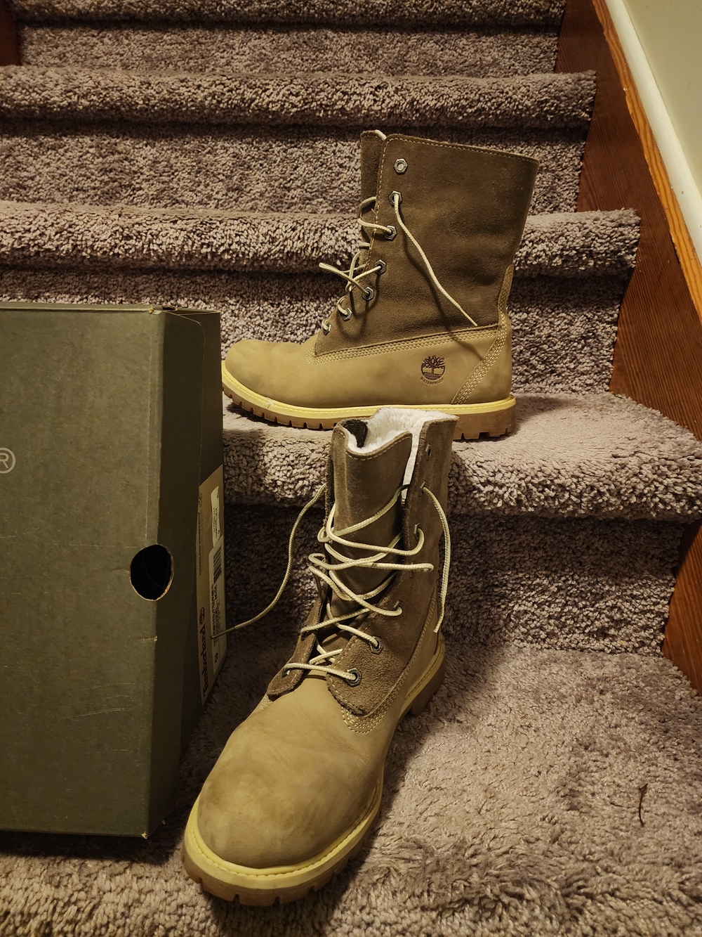 Timberland Men’s Tan Lace-Up Work Boots